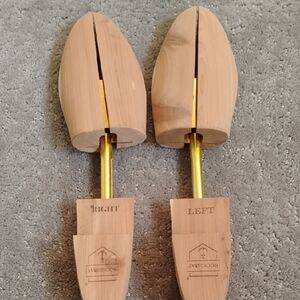 Houndsbay Cedar Wooden Shoe Trees with Gold Rods. Size XL MENS